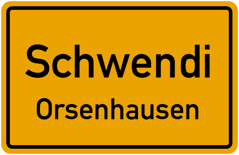 Ortsschild Schwendi