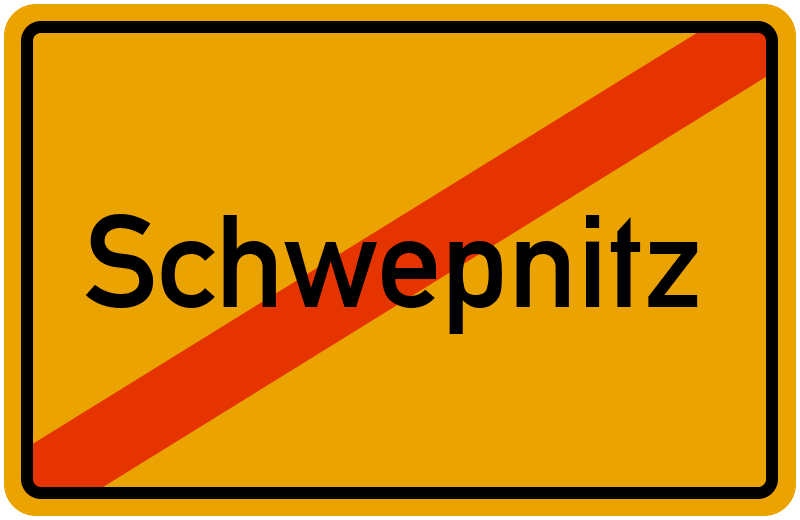Ortsschild Schwepnitz
