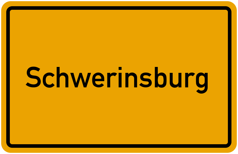 Ortsschild Schwerinsburg