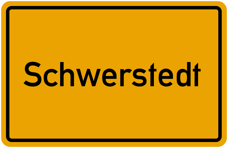 Ortsschild Schwerstedt