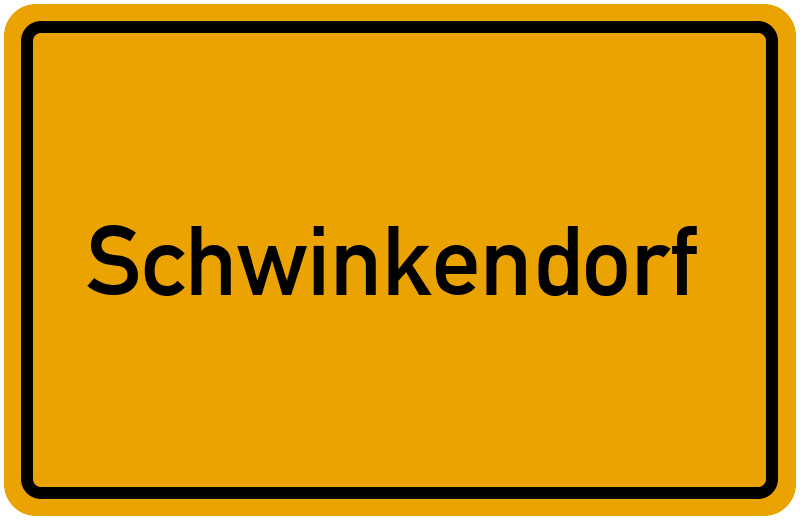 Ortsschild Schwinkendorf