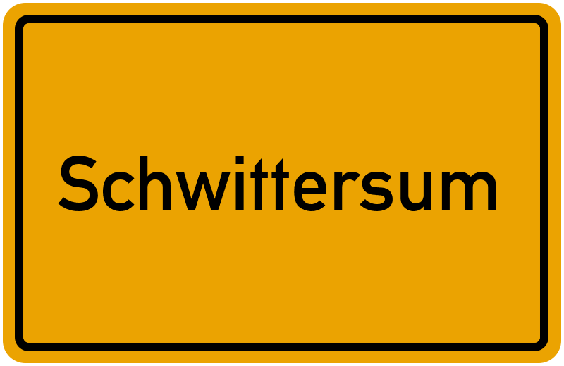 Ortsschild Schwittersum