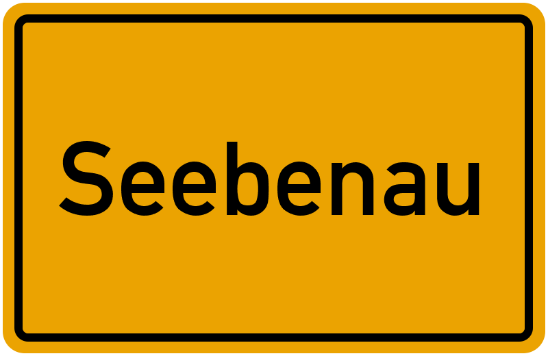 Ortsschild Seebenau