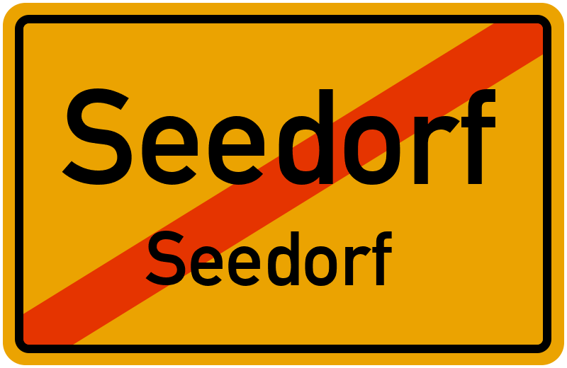 Ortsschild Seedorf