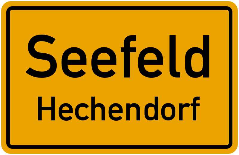 Ortsschild Seefeld