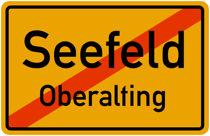 Ortsschild Seefeld