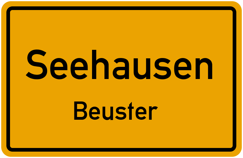 Ortsschild Seehausen