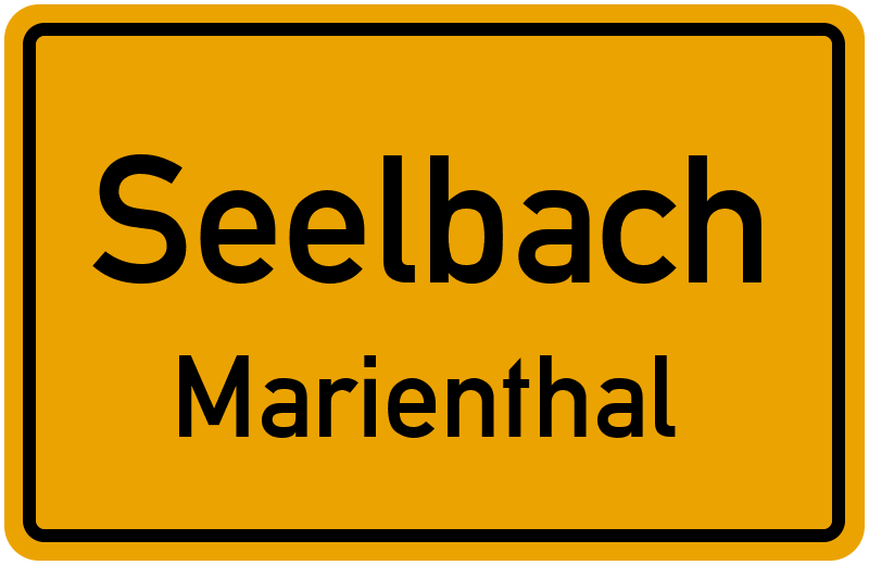 Ortsschild Seelbach