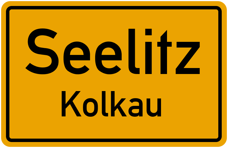 Ortsschild Seelitz