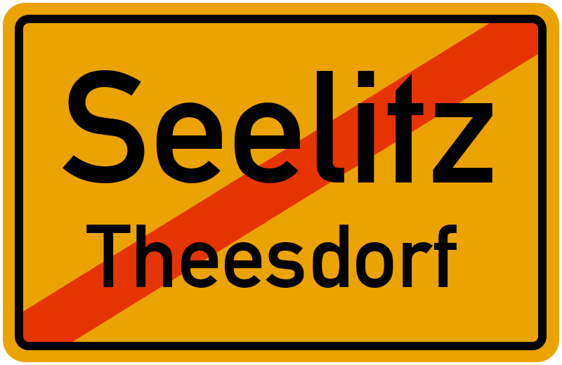Ortsschild Seelitz