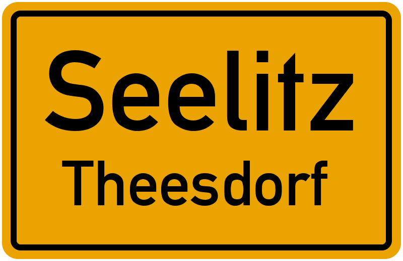Ortsschild Seelitz