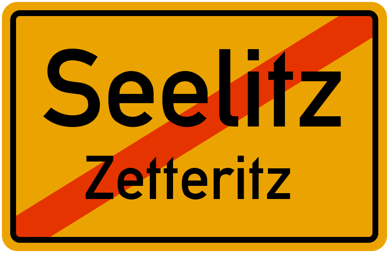 Ortsschild Seelitz