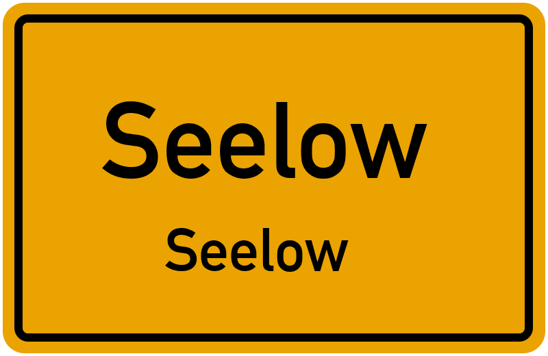 Ortsschild Seelow
