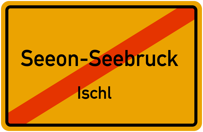 Ortsschild Seeon-Seebruck