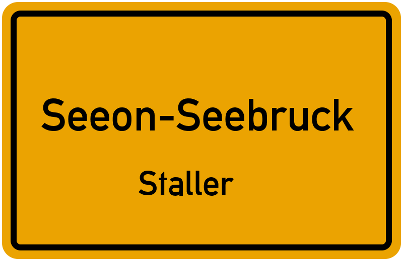 Ortsschild Seeon-Seebruck