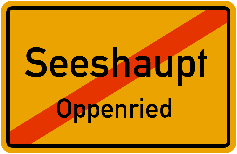 Ortsschild Seeshaupt