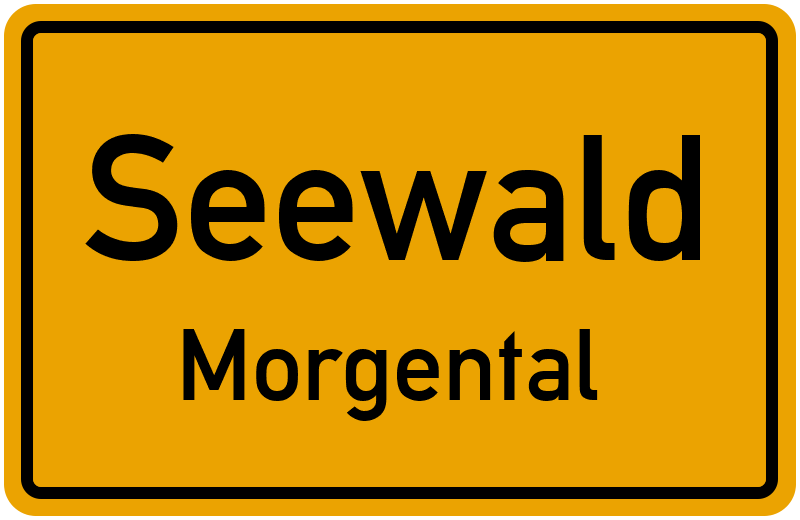 Ortsschild Seewald