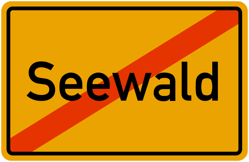 Ortsschild Seewald
