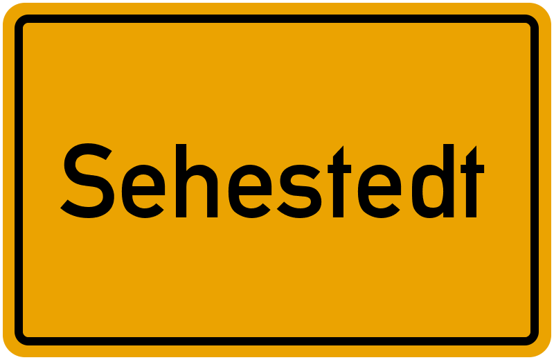 Ortsschild Sehestedt