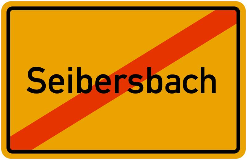 Ortsschild Seibersbach