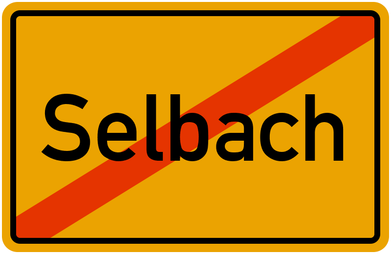 Ortsschild Selbach