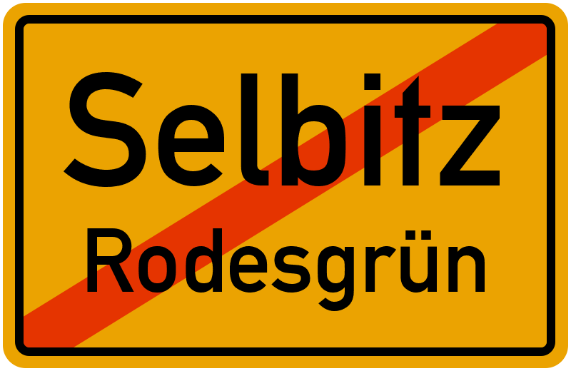 Ortsschild Selbitz