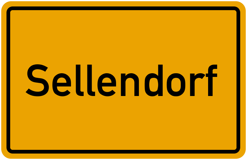Ortsschild Sellendorf