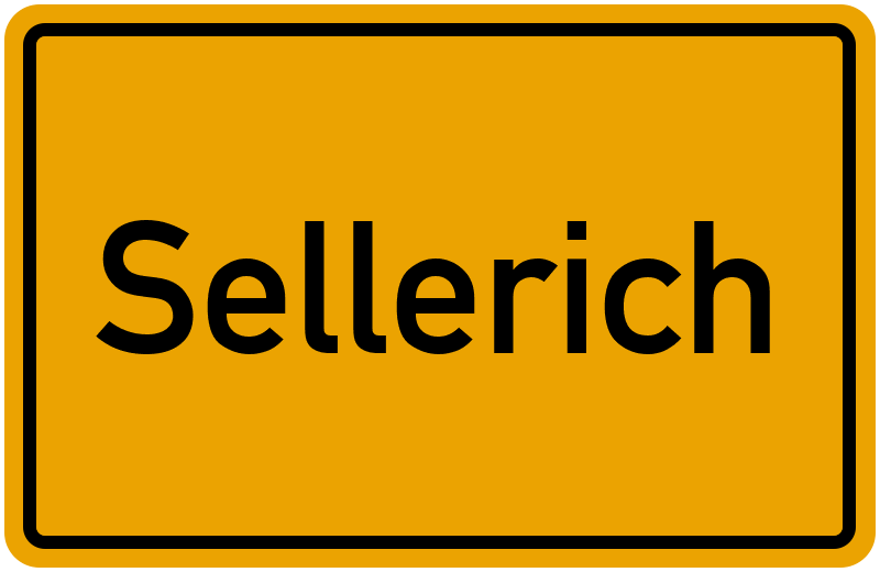 Ortsschild Sellerich