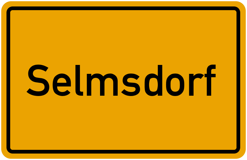 Ortsschild Selmsdorf
