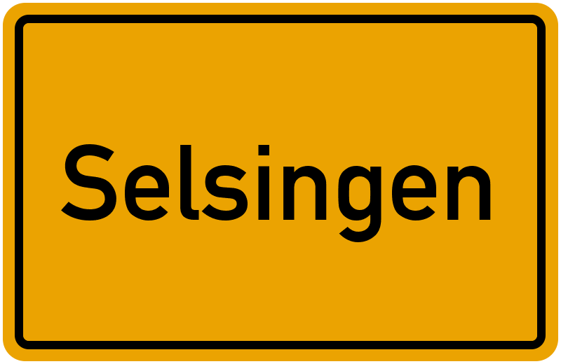 Ortsschild Selsingen
