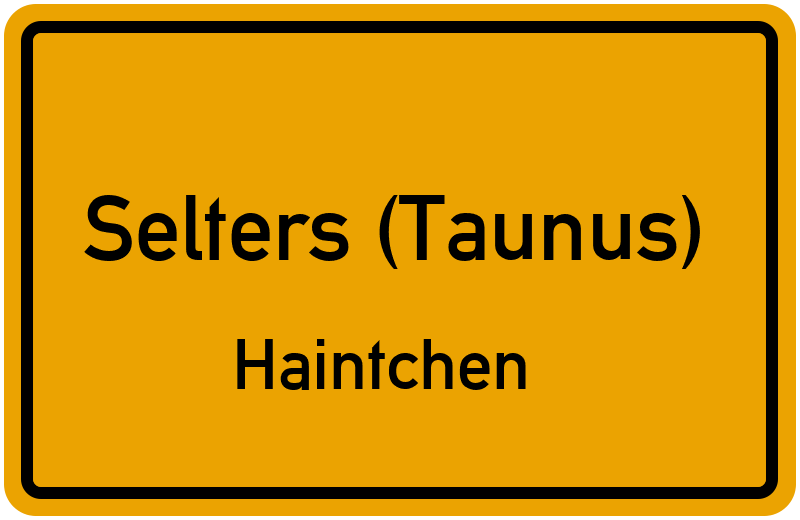 Ortsschild Selters (Taunus)
