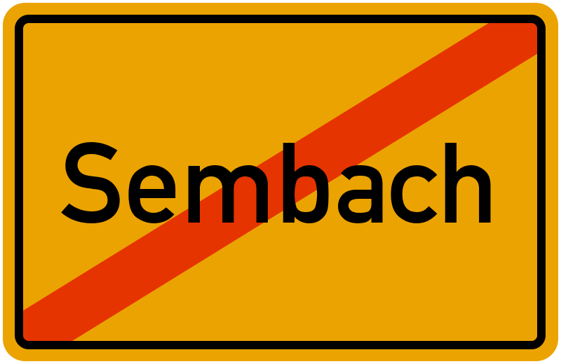 Ortsschild Sembach