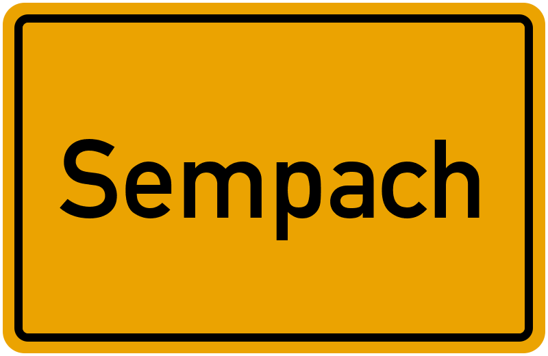 Ortsschild Sempach