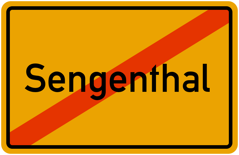 Ortsschild Sengenthal