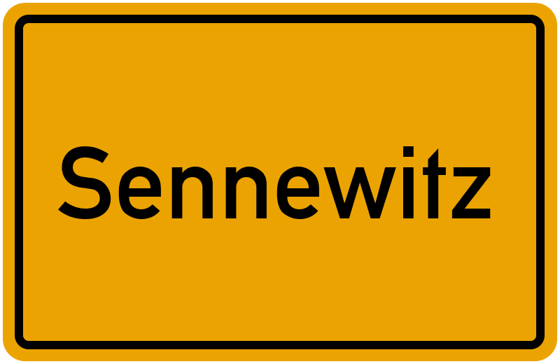 Ortsschild Sennewitz