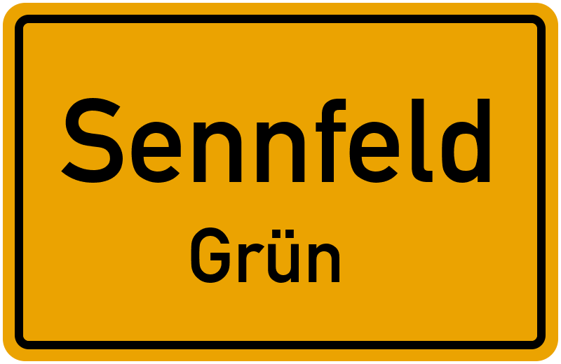 Ortsschild Sennfeld