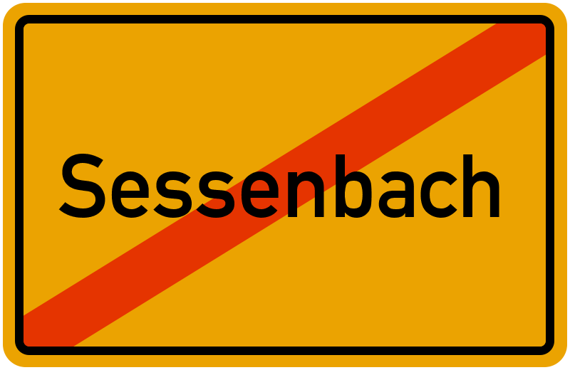 Ortsschild Sessenbach