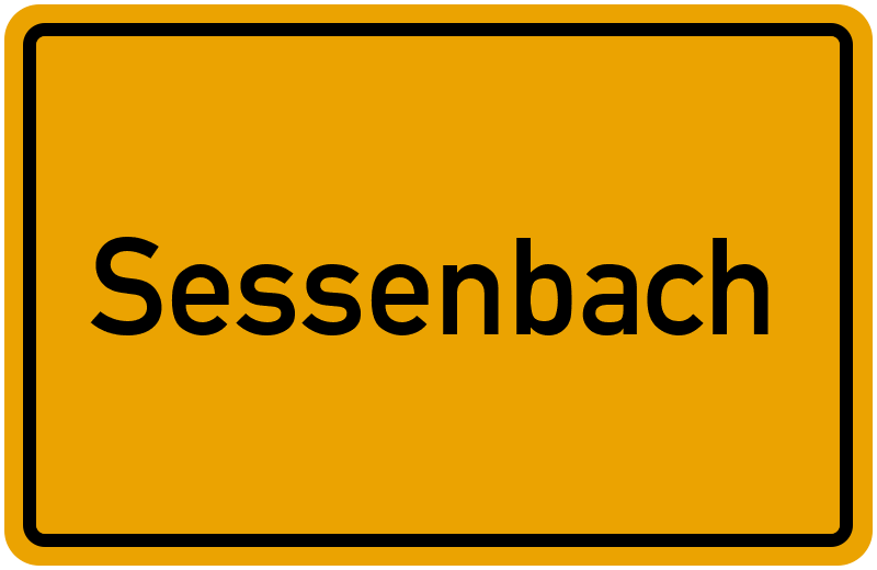 Ortsschild Sessenbach