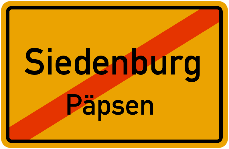 Ortsschild Siedenburg