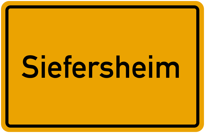 Ortsschild Siefersheim