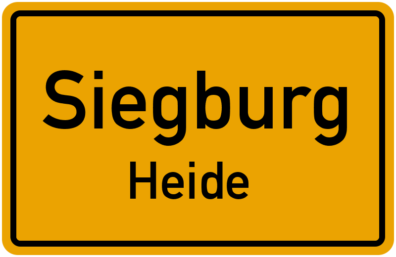 Ortsschild Siegburg