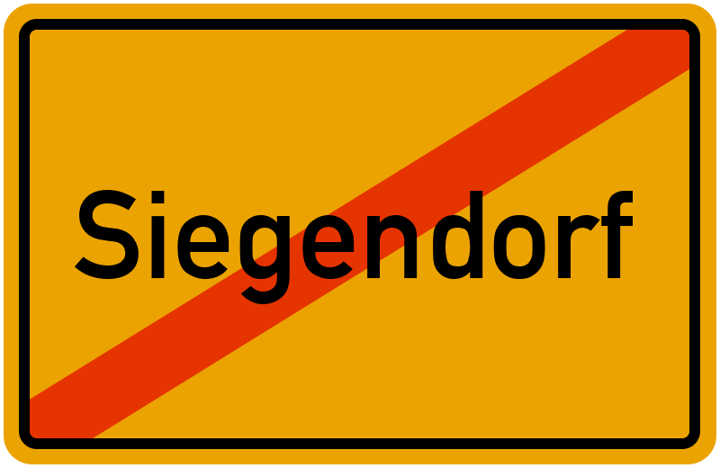 Ortsschild Siegendorf