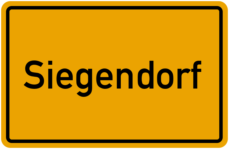 Ortsschild Siegendorf