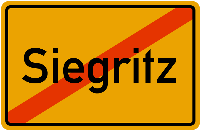 Ortsschild Siegritz