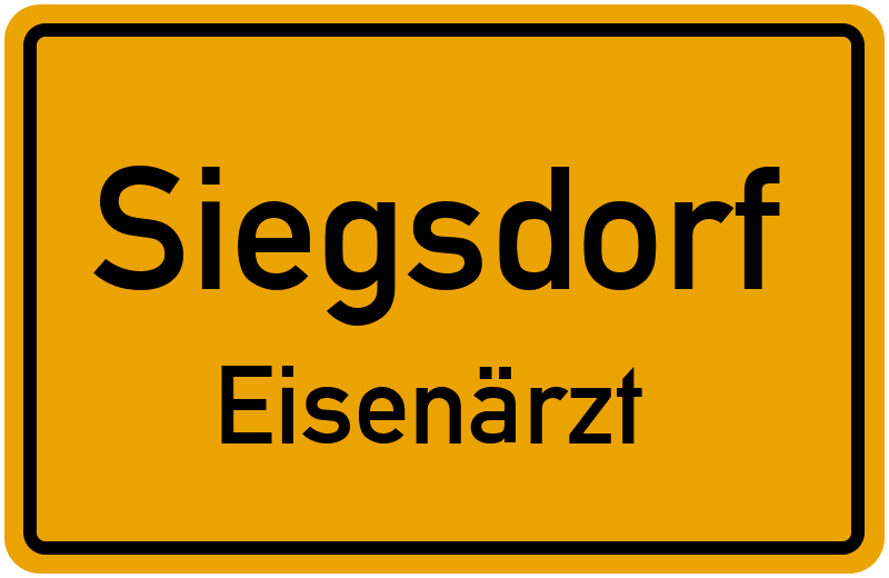 Ortsschild Siegsdorf