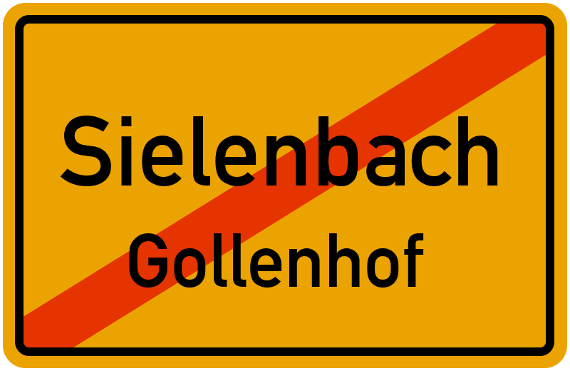 Ortsschild Sielenbach