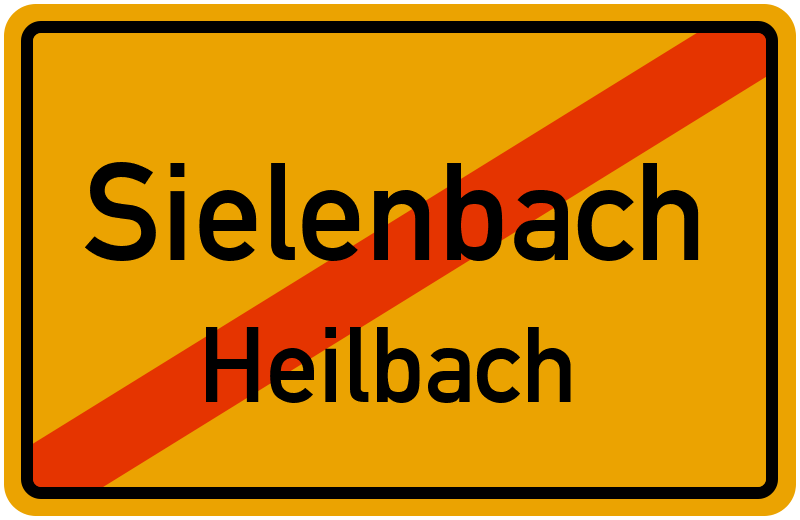 Ortsschild Sielenbach