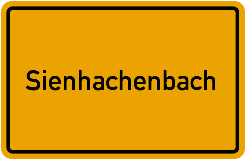 Ortsschild Sienhachenbach