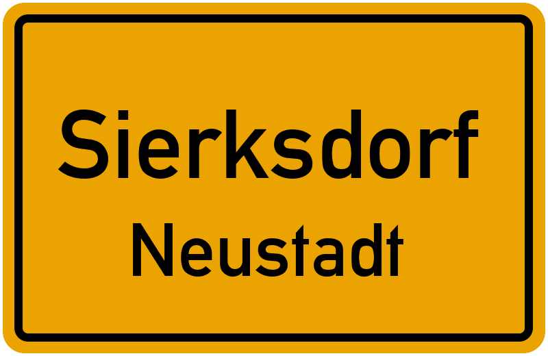 Ortsschild Sierksdorf