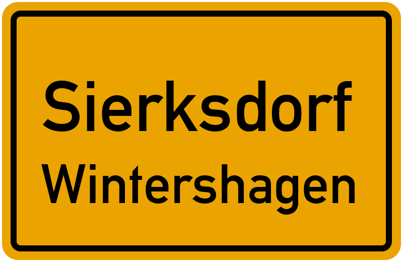 Ortsschild Sierksdorf